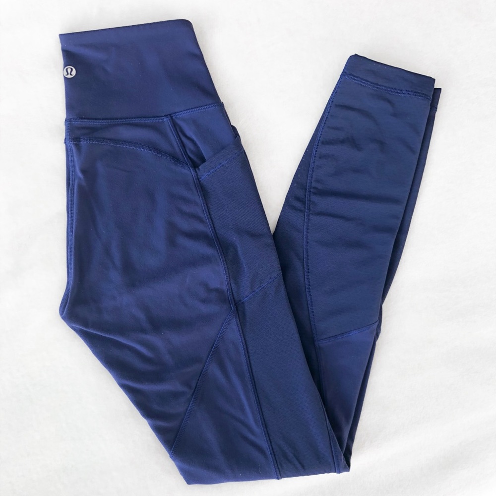 Lululemon Blue pocket leggings
